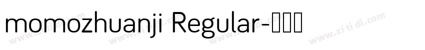 momozhuanji Regular字体转换